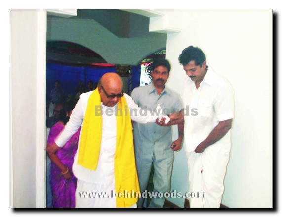 Sarath Kumar couple with DMK President